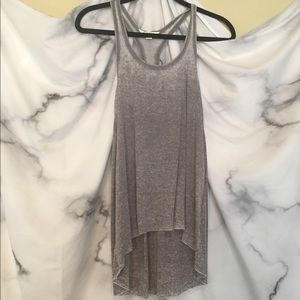 Acid Wash Gray Tunic Tank