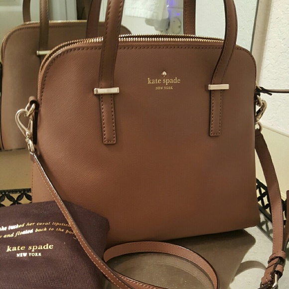 kate spade Handbags - Kate spade dome like satchel with crossbody strap