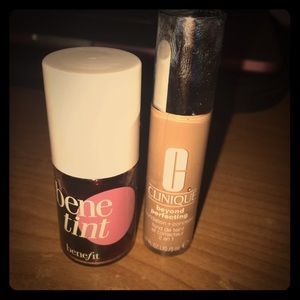 Benefit and Clinique