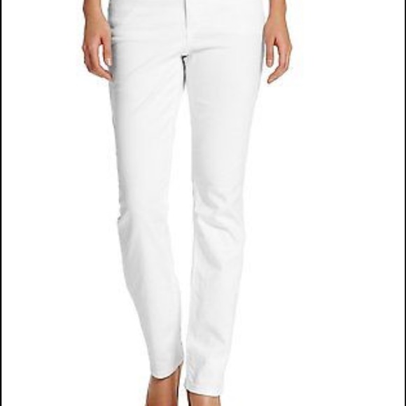 jones new york bryant park white slim pants