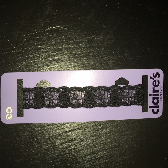 Black Floral Lace Choker