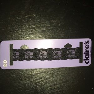 Black Floral Lace Choker