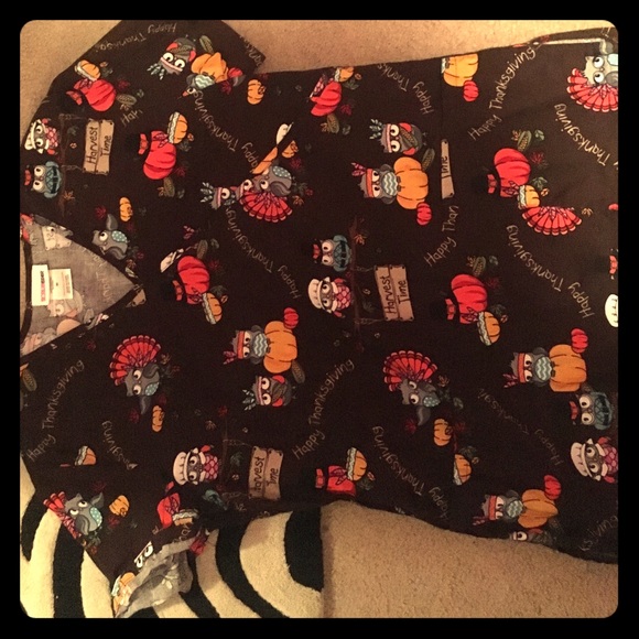 Thanksgiving scrub top