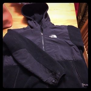 North face hooded fleece jacket