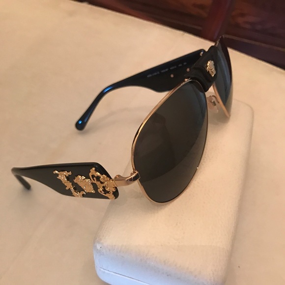 NWT Versace Aviator Leather