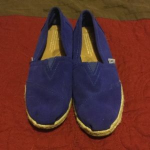Royal blue Toms