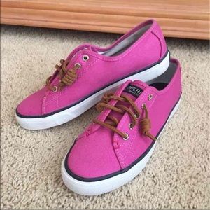 Pink Sperry slip-on's! (6.5)