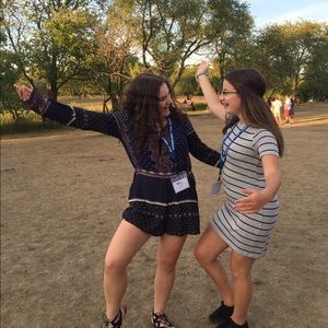 Stripes t shirt dress