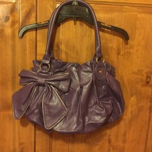 Purple handbag