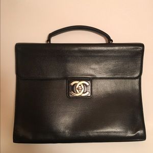 Chanel Caviar Black Bag/Breifcase