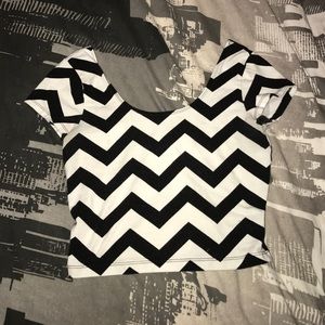 Chevron Crop Top
