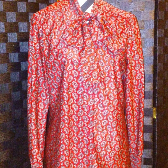 Beautiful Vintage Paisley Blouse - Picture 2 of 4