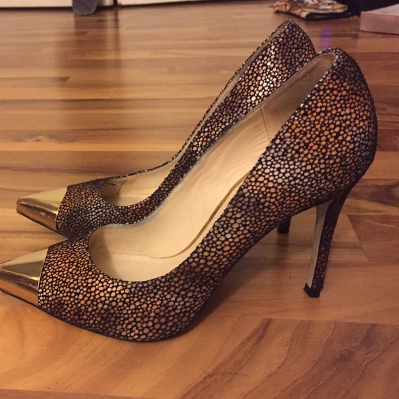 Bold Luichiny heels for the office!