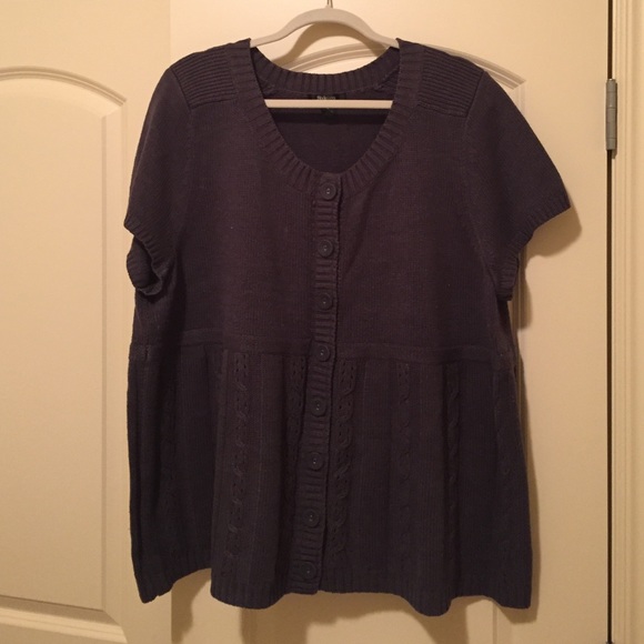 ✨SALE✨Charcoal short-sleeves sweater Style & co
