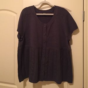 ✨SALE✨Charcoal short-sleeves sweater Style & co