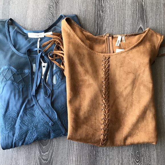 🔴 Suede tunic with fringe details - Picture 4 of 4