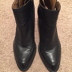 Zara Leather Boots size 9US, 40 EU Preowned