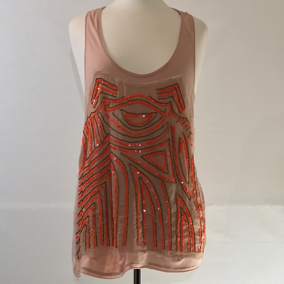 Kimchi Blue Beaded Racer Back Tank Top