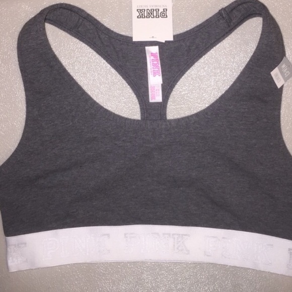 Pink sports bra