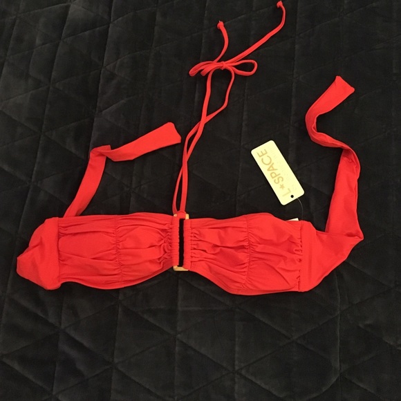 L space paprika bikini top M nwt bandeau