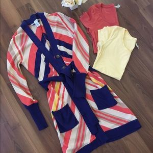 DVF long cardigan with matching tshirts
