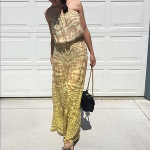 Gypsy yellow maxi dress