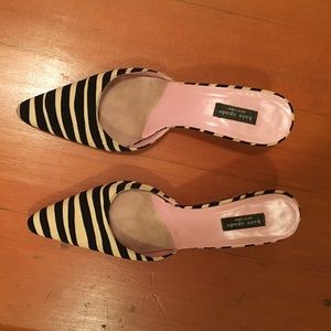 Kate Spade Zebra Kitten Heels