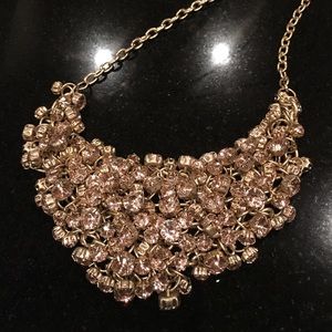 Champagne and Gold Bibb Necklace