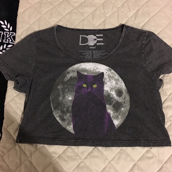 🎀Black Cat Crop Top🎀