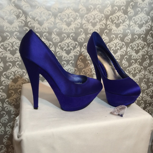 bebe Shoes - BEBE dark blue heels