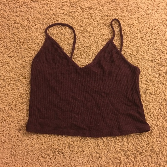 Brandy Melville maroon tank top