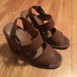 Tan Heeled Sandals from Urban Outfitters
