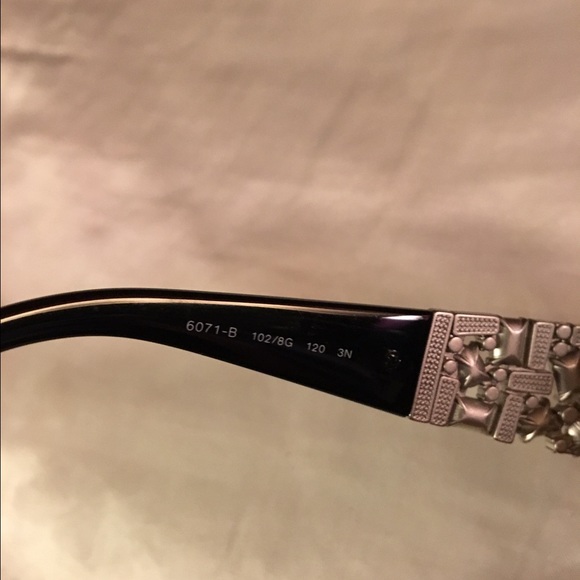 BVLGARI Luxurious bling shield-style designer sunglass. 6071G Black 102/8G main image 4