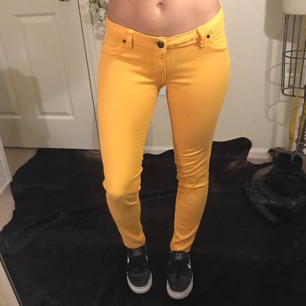 Fox Racing yellow/ gold jeggings