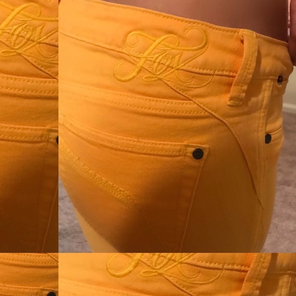 Fox Racing yellow/ gold jeggings - Picture 2 of 2