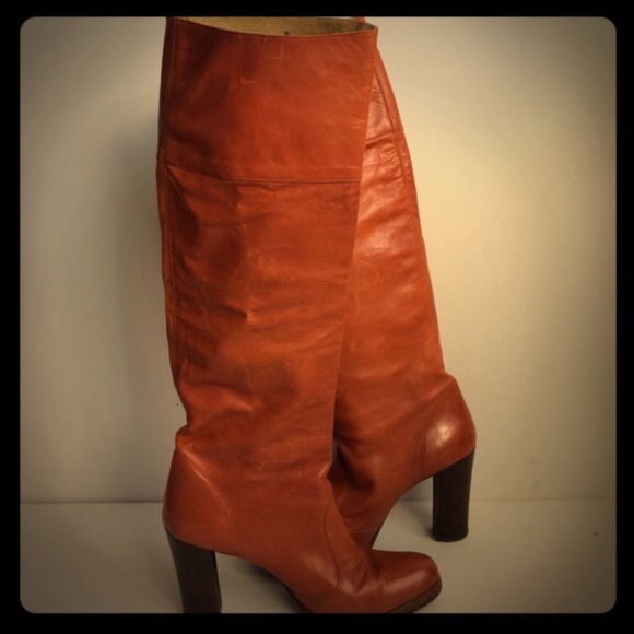 Vintage tall heeled boots
