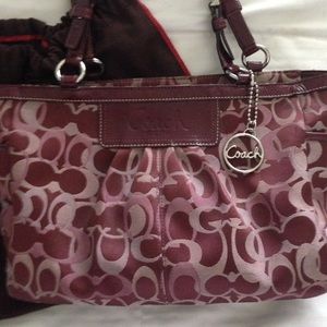 Coach purse pink & brown