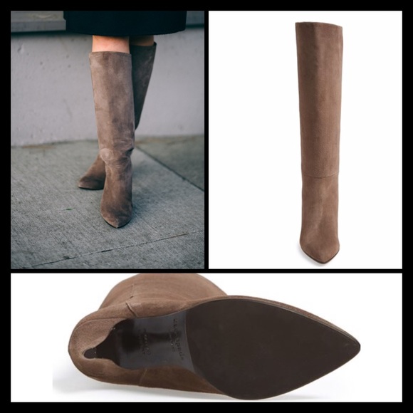 KNEE-HIGH NESSA SUEDE BOOTS - Picture 2 of 4