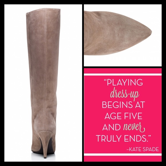 KNEE-HIGH NESSA SUEDE BOOTS - Picture 3 of 4