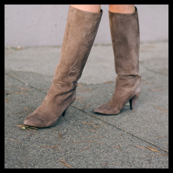 KNEE-HIGH NESSA SUEDE BOOTS - Picture 4 of 4