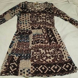 Long sleeve cotton dress size L