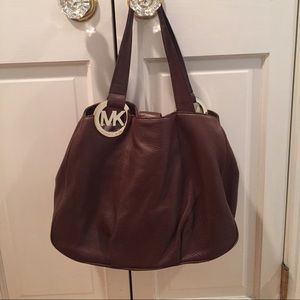 Brown leather Michael Kors bag