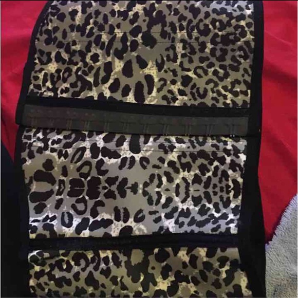 Black and white cheetah print waist trainer