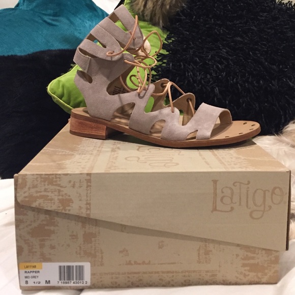 Lace up sandals. Never been worn