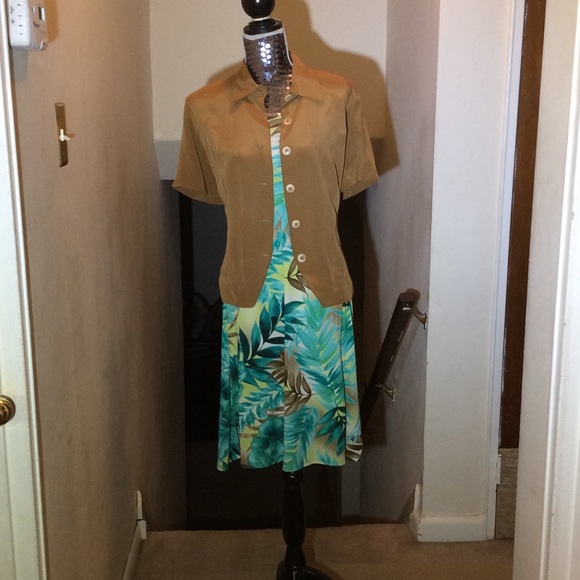 Woman's two piece maxi dress