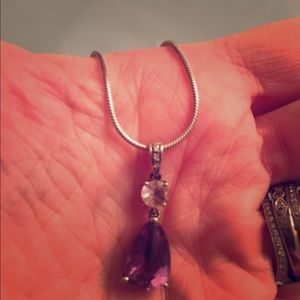 ❌TRADED❌ LAURA Amethyst diamond necklace.
