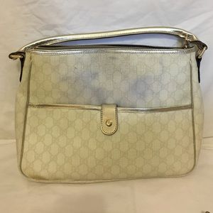 Gucci white hobo
