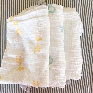 Set of 3 Aden and anias swaddles
