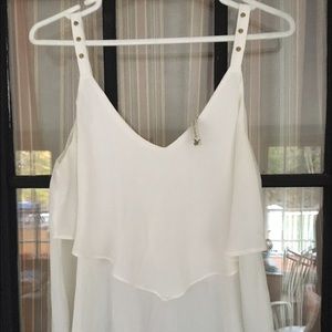 Ladies Tiered Tank with Studs