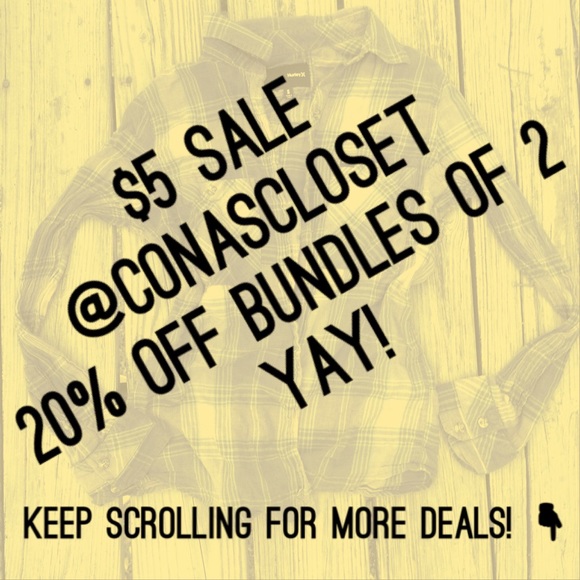$5 Sale @conascloset 20% off bundles of 2!